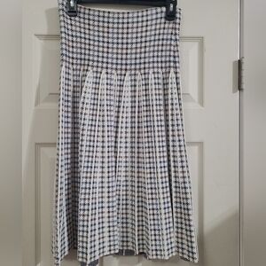 Apparalel Infinity Skirt Blue/Brown Plaid Ladies Sz M